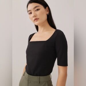 Tegan Fitted Square Neck Top - NWT